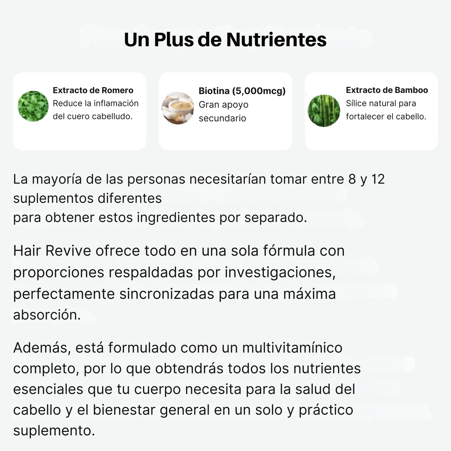 Gomitas revitalizantes para el cabello