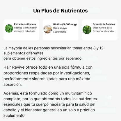 Gomitas revitalizantes para el cabello